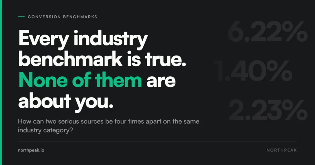 Every industry benchmark is true and none of them are about you
